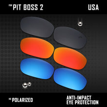 Load image into Gallery viewer, Anti Scratch Polarized Replacement Lenses for-Oakley Pit Boss2 OO9137 Options