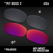 Load image into Gallery viewer, Anti Scratch Polarized Replacement Lenses for-Oakley Pit Boss2 OO9137 Options