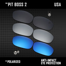 Load image into Gallery viewer, Anti Scratch Polarized Replacement Lenses for-Oakley Pit Boss2 OO9137 Options