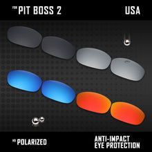 Load image into Gallery viewer, Anti Scratch Polarized Replacement Lenses for-Oakley Pit Boss2 OO9137 Options