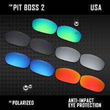 Load image into Gallery viewer, Anti Scratch Polarized Replacement Lenses for-Oakley Pit Boss2 OO9137 Options