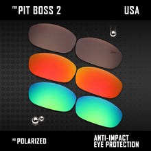 Load image into Gallery viewer, Anti Scratch Polarized Replacement Lenses for-Oakley Pit Boss2 OO9137 Options