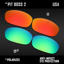 Load image into Gallery viewer, Anti Scratch Polarized Replacement Lenses for-Oakley Pit Boss2 OO9137 Options