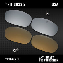 Load image into Gallery viewer, Anti Scratch Polarized Replacement Lenses for-Oakley Pit Boss2 OO9137 Options