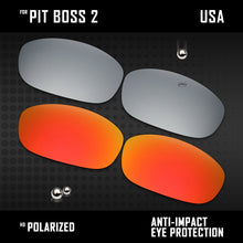 Load image into Gallery viewer, Anti Scratch Polarized Replacement Lenses for-Oakley Pit Boss2 OO9137 Options