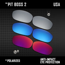 Load image into Gallery viewer, Anti Scratch Polarized Replacement Lenses for-Oakley Pit Boss2 OO9137 Options