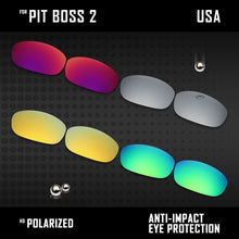 Load image into Gallery viewer, Anti Scratch Polarized Replacement Lenses for-Oakley Pit Boss2 OO9137 Options