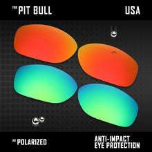 Load image into Gallery viewer, Anti Scratch Polarized Replacement Lenses for-Oakley Pit Bull OO9127 Options