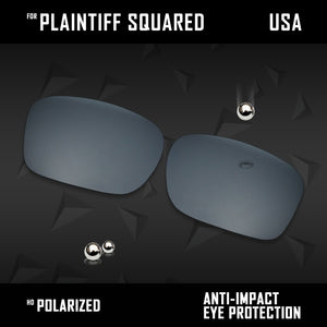 Anti Scratch Polarized Replacement Lens for-Oakley Plaintiff Squared OO4063 Opt