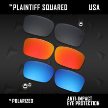 Load image into Gallery viewer, Anti Scratch Polarized Replacement Lens for-Oakley Plaintiff Squared OO4063 Opt