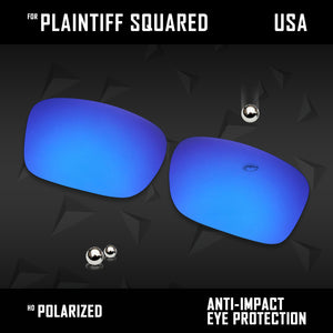 Anti Scratch Polarized Replacement Lens for-Oakley Plaintiff Squared OO4063 Opt