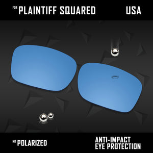 Anti Scratch Polarized Replacement Lens for-Oakley Plaintiff Squared OO4063 Opt