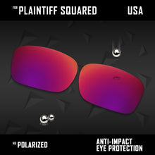 Load image into Gallery viewer, Anti Scratch Polarized Replacement Lens for-Oakley Plaintiff Squared OO4063 Opt