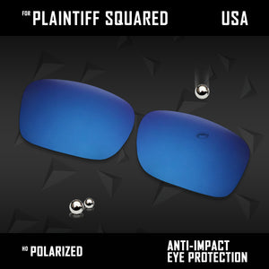 Anti Scratch Polarized Replacement Lens for-Oakley Plaintiff Squared OO4063 Opt