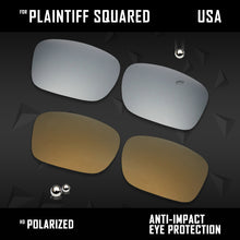 Load image into Gallery viewer, Anti Scratch Polarized Replacement Lens for-Oakley Plaintiff Squared OO4063 Opt