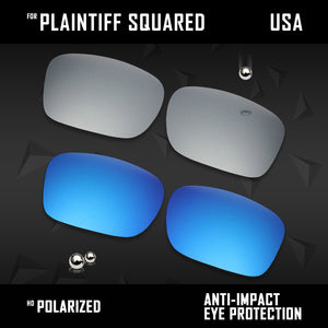 Anti Scratch Polarized Replacement Lens for-Oakley Plaintiff Squared OO4063 Opt