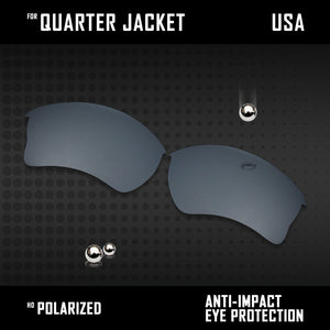 Anti Scratch Polarized Replacement Lenses for-Oakley Quarter Jacket OO9200 Opt