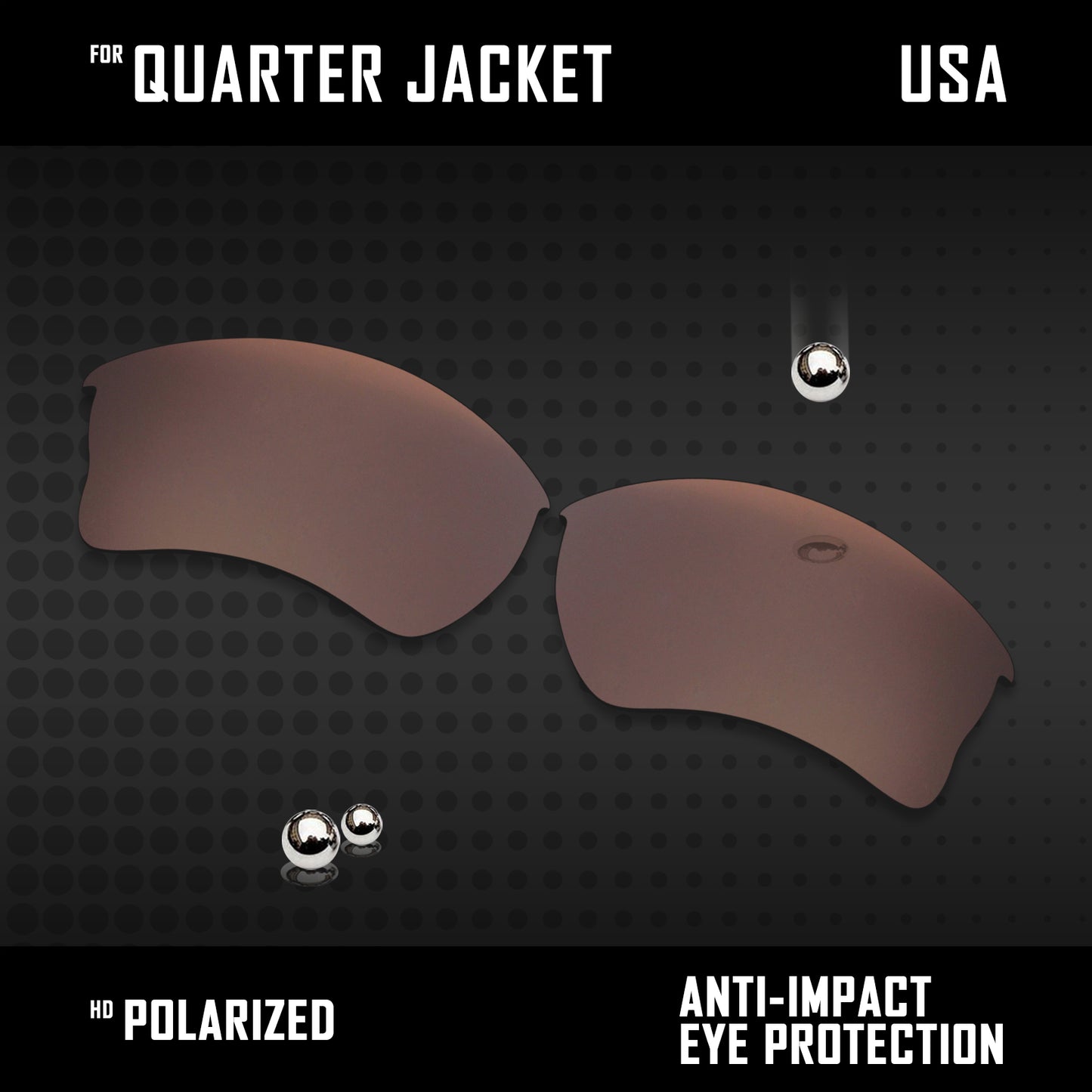 Anti Scratch Polarized Replacement Lenses for-Oakley Quarter Jacket OO9200 Opt