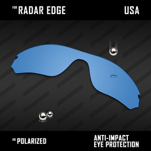 Anti Scratch Polarized Replacement Lenses for-Oakley Radar Edge OO9184 Options