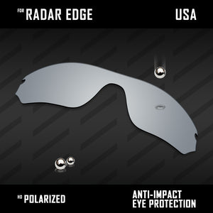 Anti Scratch Polarized Replacement Lenses for-Oakley Radar Edge OO9184 Options