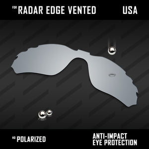 Anti Scratch Polarized Replacement Lens for-Oakley Radar Edge Vented OO9184 Opt