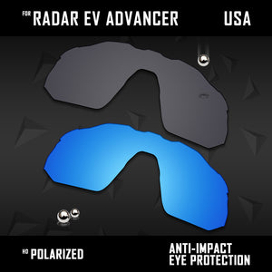 Anti Scratch Polarized Replacement Lens for-Oakley Radar EV Advancer OO9442 Opt