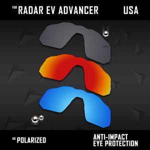 Anti Scratch Polarized Replacement Lens for-Oakley Radar EV Advancer OO9442 Opt