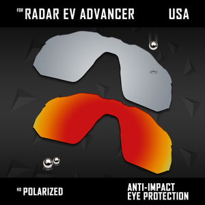 Anti Scratch Polarized Replacement Lens for-Oakley Radar EV Advancer OO9442 Opt
