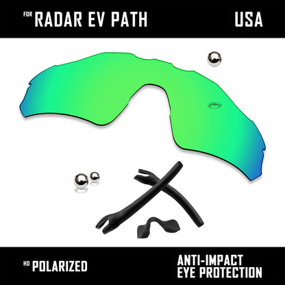Anti Scratch Replacement Lenses & Rubber Kits for-Oakley Radar EV Path OO9208