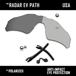 Anti Scratch Replacement Lenses & Rubber Kits for-Oakley Radar EV Path OO9208