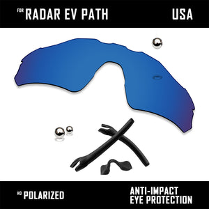 Anti Scratch Replacement Lenses & Rubber Kits for-Oakley Radar EV Path OO9208