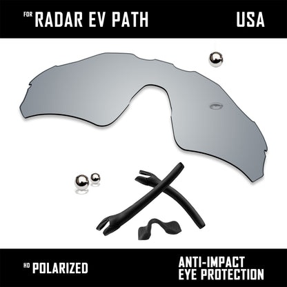 Anti Scratch Replacement Lenses & Rubber Kits for-Oakley Radar EV Path OO9208
