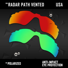 Load image into Gallery viewer, Anti Scratch Polarized Replacement Lenses for-Oakley Radar Path Vented Options