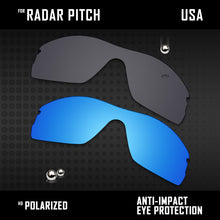 Load image into Gallery viewer, Anti Scratch Polarized Replacement Lenses for-Oakley Radar Pitch Options