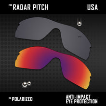 Load image into Gallery viewer, Anti Scratch Polarized Replacement Lenses for-Oakley Radar Pitch Options