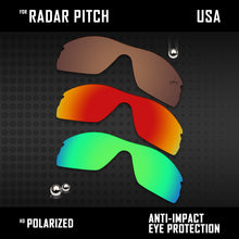 Load image into Gallery viewer, Anti Scratch Polarized Replacement Lenses for-Oakley Radar Pitch Options