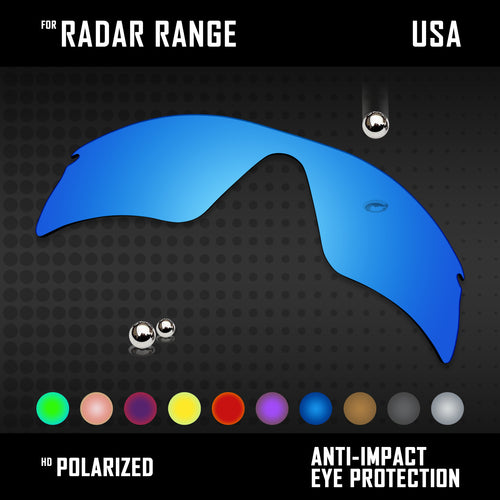 Anti Scratch Polarized Replacement Lenses for-Oakley Radar Range Options