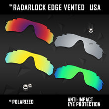Load image into Gallery viewer, Anti Scratch Polarized Replacement Lens for-Oakley Radar Edge Vented OO9184 Opt