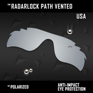 Anti Scratch Polarized Replacement Lens for-Oakley Radarlock Path Vented OO9181