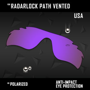 Anti Scratch Polarized Replacement Lens for-Oakley Radarlock Path Vented OO9181