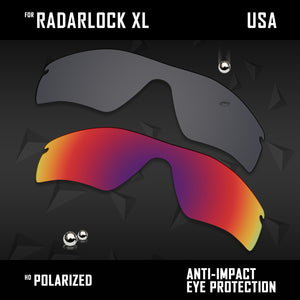 Anti Scratch Polarized Replacement Lenses for-Oakley RadarLock XL OO9196 Options