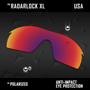 Anti Scratch Polarized Replacement Lenses for-Oakley RadarLock XL OO9196 Options
