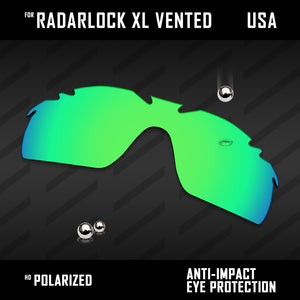 Anti Scratch Polarized Replacement Lenses for-Oakley RadarLock XL Vented Options