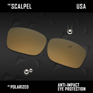 Anti Scratch Polarized Replacement Lenses for-Oakley Scalpel OO9095 Options