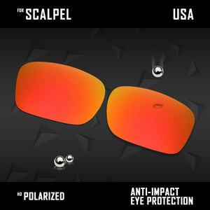 Anti Scratch Polarized Replacement Lenses for-Oakley Scalpel OO9095 Options