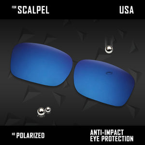 Anti Scratch Polarized Replacement Lenses for-Oakley Scalpel OO9095 Options