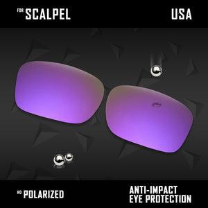 Anti Scratch Polarized Replacement Lenses for-Oakley Scalpel OO9095 Options