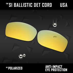 Anti Scratch Polarized Replacement Lenses for-Oakley Si Ballistic Det Cord Opts