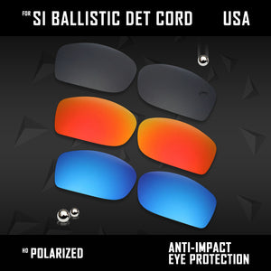 Anti Scratch Polarized Replacement Lenses for-Oakley Si Ballistic Det Cord Opts