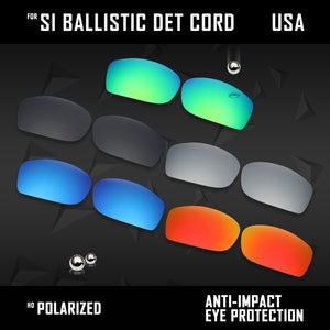 Anti Scratch Polarized Replacement Lenses for-Oakley Si Ballistic Det Cord Opts